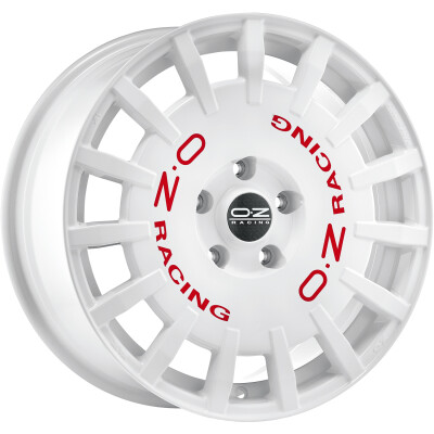 OZ rally racing race white red lettering 17"
             W01A3320033
